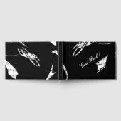 Abstract zwart-wit muziekthema gastboek gastenboek (Volledig)