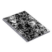 Abstract zwart-wit Notitieboek (Rechterzijde)