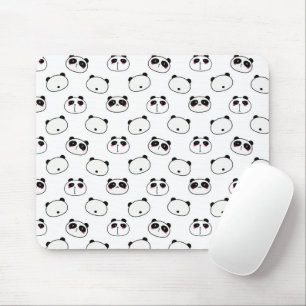 Abstract zwart-wit Panda Muismat