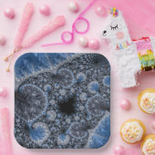 Abstract zwart-wit papieren bordje (Feest)