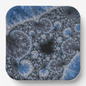 Abstract zwart-wit papieren bordje (Voorkant)