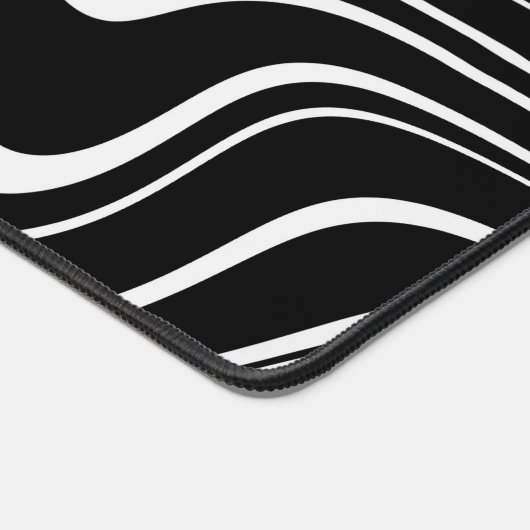 Abstract zwart-wit patroon bureaumat (Hoek)