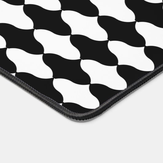 Abstract zwart-wit patroon bureaumat (Hoek)