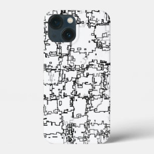 Abstract zwart-wit patroon Case-Mate iPhone case