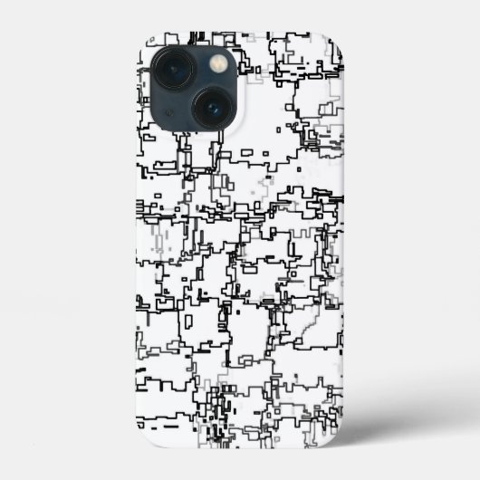 Abstract zwart-wit patroon Case-Mate iPhone case (Achterkant)