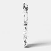 Abstract zwart-wit patroon Case-Mate iPhone case (Achterkant / Links)