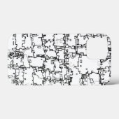 Abstract zwart-wit patroon Case-Mate iPhone case (Achterkant (horizontaal))