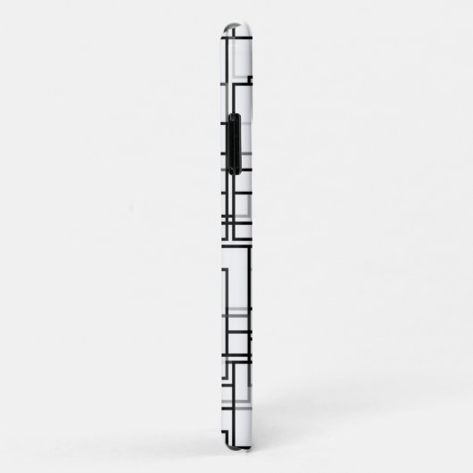 Abstract zwart-wit patroon Case-Mate iPhone case (Achterkant/rechts)