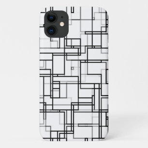 Abstract zwart-wit patroon Case-Mate iPhone case