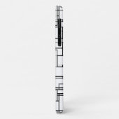 Abstract zwart-wit patroon Case-Mate iPhone case (Achterkant/links)