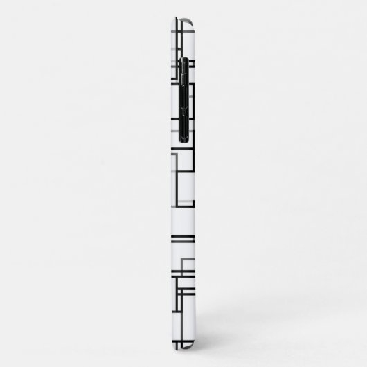 Abstract zwart-wit patroon Case-Mate iPhone case (Achterkant/links)
