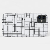 Abstract zwart-wit patroon Case-Mate iPhone case (Achterkant (horizontaal))