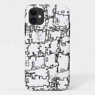 Abstract zwart-wit patroon Case-Mate iPhone case