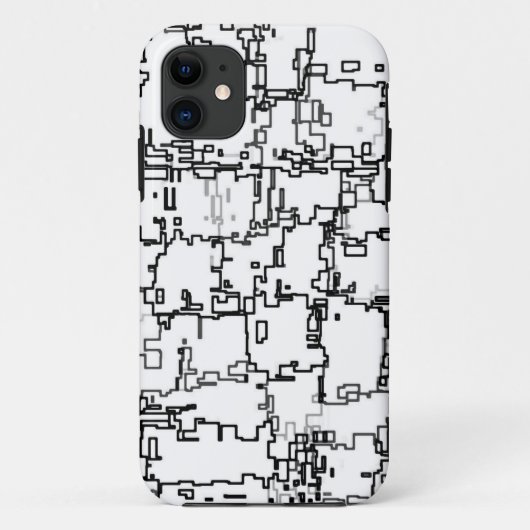 Abstract zwart-wit patroon Case-Mate iPhone case (Achterkant)