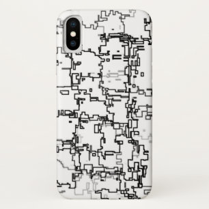 Abstract zwart-wit patroon Case-Mate iPhone case