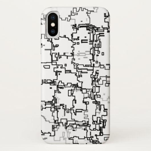 Abstract zwart-wit patroon Case-Mate iPhone case (Achterkant)