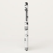 Abstract zwart-wit patroon Case-Mate iPhone case (Achterkant/links)