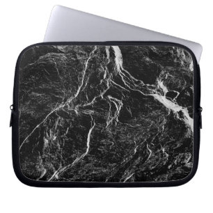Abstract zwart-wit patroon laptop sleeve