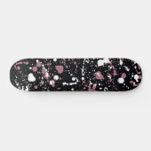 Abstract zwart wit Patroonskateboard Persoonlijk Skateboard (Horizontaal)