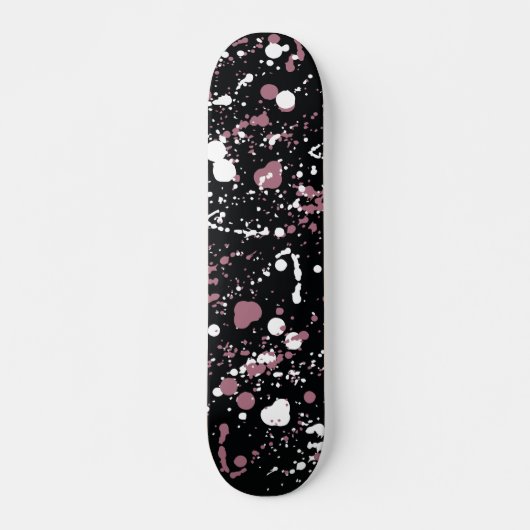 Abstract zwart wit Patroonskateboard Persoonlijk Skateboard (Voorkant)