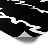 Abstract zwart-wit Poster (Hoek)