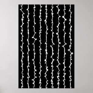 Abstract zwart-wit Poster