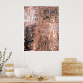 Abstract zwart-wit Poster (Keuken)