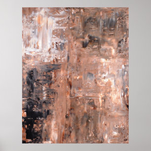 Abstract zwart-wit Poster