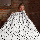Abstract zwart-wit Regen druppels patroon Sherpa Deken