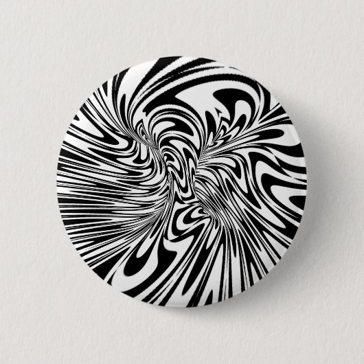 abstract zwart-wit ronde button 5,7 cm (Voorkant)