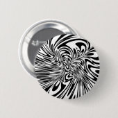 abstract zwart-wit ronde button 5,7 cm (Voorkant /achterkant)