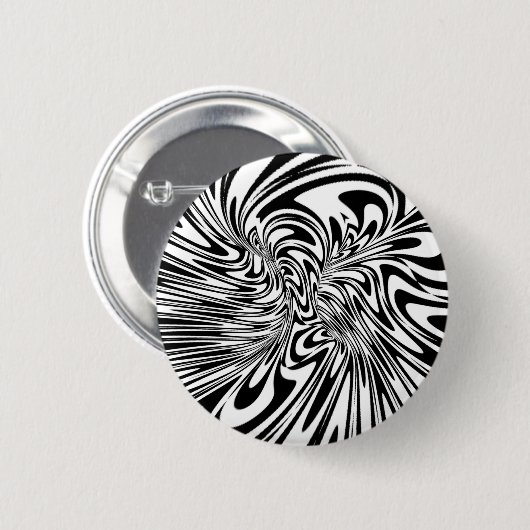 abstract zwart-wit ronde button 5,7 cm (Voorkant /achterkant)