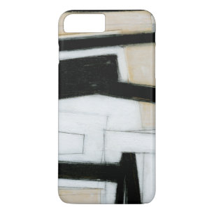 Abstract zwart-wit schilderen iPhone 8/7 plus hoesje