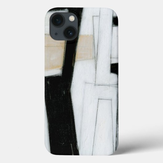 Abstract zwart-wit schilderen Case-Mate iPhone case (Achterkant)