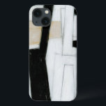 Abstract zwart-wit schilderen Case-Mate iPhone case<br><div class="desc">Norman Wyatt creëerde dit subtiele zwarte en witte abstracte schilderij. Het wit van het stuk maakt de zwarte opstand meer dan normaal,  en de dikke lijnen geven het werk een hectisch gevoel. Koop er nu een!</div>