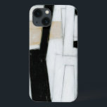Abstract zwart-wit schilderen Case-Mate iPhone case<br><div class="desc">Norman Wyatt creëerde dit subtiele zwarte en witte abstracte schilderij. Het wit van het stuk maakt de zwarte opstand meer dan normaal,  en de dikke lijnen geven het werk een hectisch gevoel. Koop er nu een!</div>