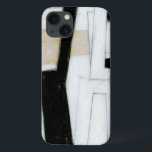Abstract zwart-wit schilderen iPhone 13 hoesje<br><div class="desc">Norman Wyatt creëerde dit subtiele zwarte en witte abstracte schilderij. Het wit van het stuk maakt de zwarte opstand meer dan normaal,  en de dikke lijnen geven het werk een hectisch gevoel. Koop er nu een!</div>