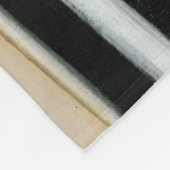 Abstract zwart-wit schilderen fleece deken (Hoek)