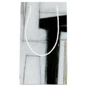 Abstract zwart-wit schilderen klein cadeauzakje (Voorkant)