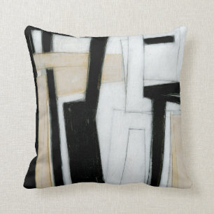 Abstract zwart-wit schilderen kussen