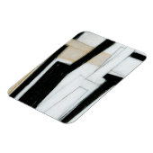 Abstract zwart-wit schilderen magneet (Linkerzijde)