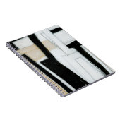 Abstract zwart-wit schilderen notitieboek (Rechterzijde)