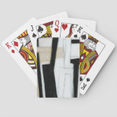 Abstract zwart-wit schilderen pokerkaarten (Achterkant)