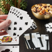 Abstract zwart-wit schilderen pokerkaarten (Insitu)