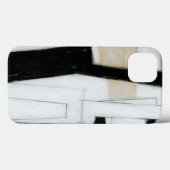 Abstract zwart-wit schilderij Case-Mate iPhone case (Achterkant (horizontaal))