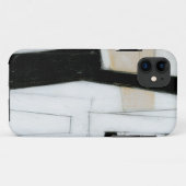 Abstract zwart-wit schilderij Case-Mate iPhone case (Achterkant (horizontaal))