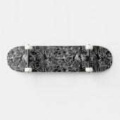 Abstract zwart-wit skateboard (Horizontaal)