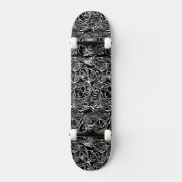 Abstract zwart-wit skateboard