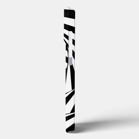 Abstract Zwart & Wit Spiralen Kunst Case-Mate iPhone Case (Achterkant / Links)