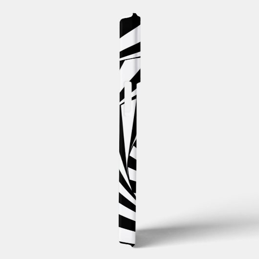 Abstract Zwart & Wit Spiralen Kunst Case-Mate iPhone Case (Achterkant / Rechts)